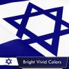 Israel Israeli Flag 3x5 Ft Printed 100D Polyester Country Flag Vibrant Colors Brass Grommets