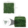 12-Piece 19.75" x 19.75" Milan Artificial Grass, Water Drainage, & Soft Feel, Light Green