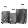 Luggage,with front opening,TSA approved lock,hardshell suitcase,Grey