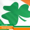 Ireland Irish Shamrock Flag 3x5 Ft Printed 150D Polyester Indoor Outdoor Vibrant Colors Brass Grommets Thicker