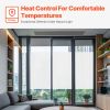 VEVOR Window Privacy Film, Frosted Glass Window Film, Sun Blocking Heat Control, Non Adhesive Static Cling Reflective Window Tint for Home and Office