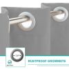 50" x 120" Outdoor Waterproof Grommets Window Curtains for Front Porch ,Gray