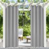 Grey Thermal Grommet Blackout Curtain - 50 in. W x 84 in. L