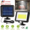 Solar Powered Wall Lights Outdoor 100 LED Beads Motion Sensor Lamp IP65 Waterproof Dusk To Dawn Sensor Light For Front Door Deck