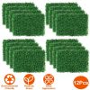 12Pcs 23.6x15.75in Artificial Boxwood Topiary Hedge Plant Grass Backdrop Fence Privacy Screen Grass Wall Decoration For Balcony Garden Fence