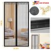 Magnetic Mesh Curtain Hands-free Fly Mesh Door Curtain 39x82” Self-adhesive Door Screen Anti Mosquito Bugs