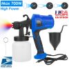 700W Electric Paint Sprayer Handheld HVLP Spray Painter Painting Spray Gun For Fences Brick Walls w/ 3 Spray Patterns 800ML Detachable Cup