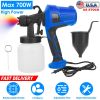 700W Electric Paint Sprayer Handheld HVLP Spray Painter Painting Spray Gun For Fences Brick Walls w/ 3 Spray Patterns 800ML Detachable Cup