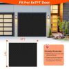 8*7FT Magnetic Thermal Insulated Garage Door Curtain for Winter Singe-Car Garage Screen with Magnetic Closure 6 Roll Up Buckle Straps for One Cars Wea