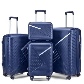 Luggage Sets 4 Piece(14/20/24/28) (Color: as Pic)