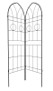 2 Pack Metal Garden Trellis 78.7" x 19.7" Rustproof Trellis for Climbing Plants Outdoor Flower Support Black