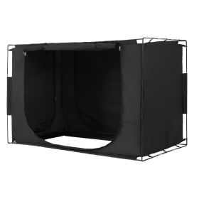 VEVOR Bed Tent, Pongee Fabric, 3 Doors Breathable Dream Tent with 0.37 in Fiber Poles on Bed Privacy, Full Size 70% Blackout Sleeping Bed Canopy (Default: Default)