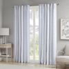 Poly Printed Curtain Panel with Tufted Stripe and Lining