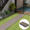 8 Ft Outdoor Garden Pathway Patio Roll Out Straight Walkways with Metal Wire Connection