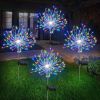 120 LED Solar Fireworks Lights, Starburst Fairy Lights with 8 Lighting Modes, IP4X, Solar Powered Pathway Lights for Patio, Yard