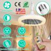 Ceiling Fan With Lights Remote Control 9.44in E27 Socket Fanlight with Dimmable Dimming Light Color Brightness 3 Fan Speed Timer Function