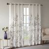 Burnout Printed Curtain Panel Pair(2 Pcs Window Panels)