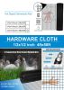 48 inch×50 ft Black Vinyl Coated Hardware Cloth, 19 Gauge 1/2 inch Black PVC Hardware Cloth