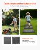 VEVOR Garden Stepping Stones, 4Pcs 15.5 x 15.5 in, Decorative Stepping Stones with Stakes, Weather-Resistant Plastic Pathway Pavers, Smooth Surface