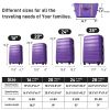 Hardshell Luggage Sets 4 pcs + Bag Spinner Suitcase with TSA Lock Lightweight-16"+20"+24"+28" Luggages