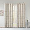Total Blackout Metallic Print Grommet Top Curtain Panel Pair(2 Pcs Window Panels)