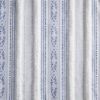 Poly Printed Curtain Panel with Tufted Stripe and Lining